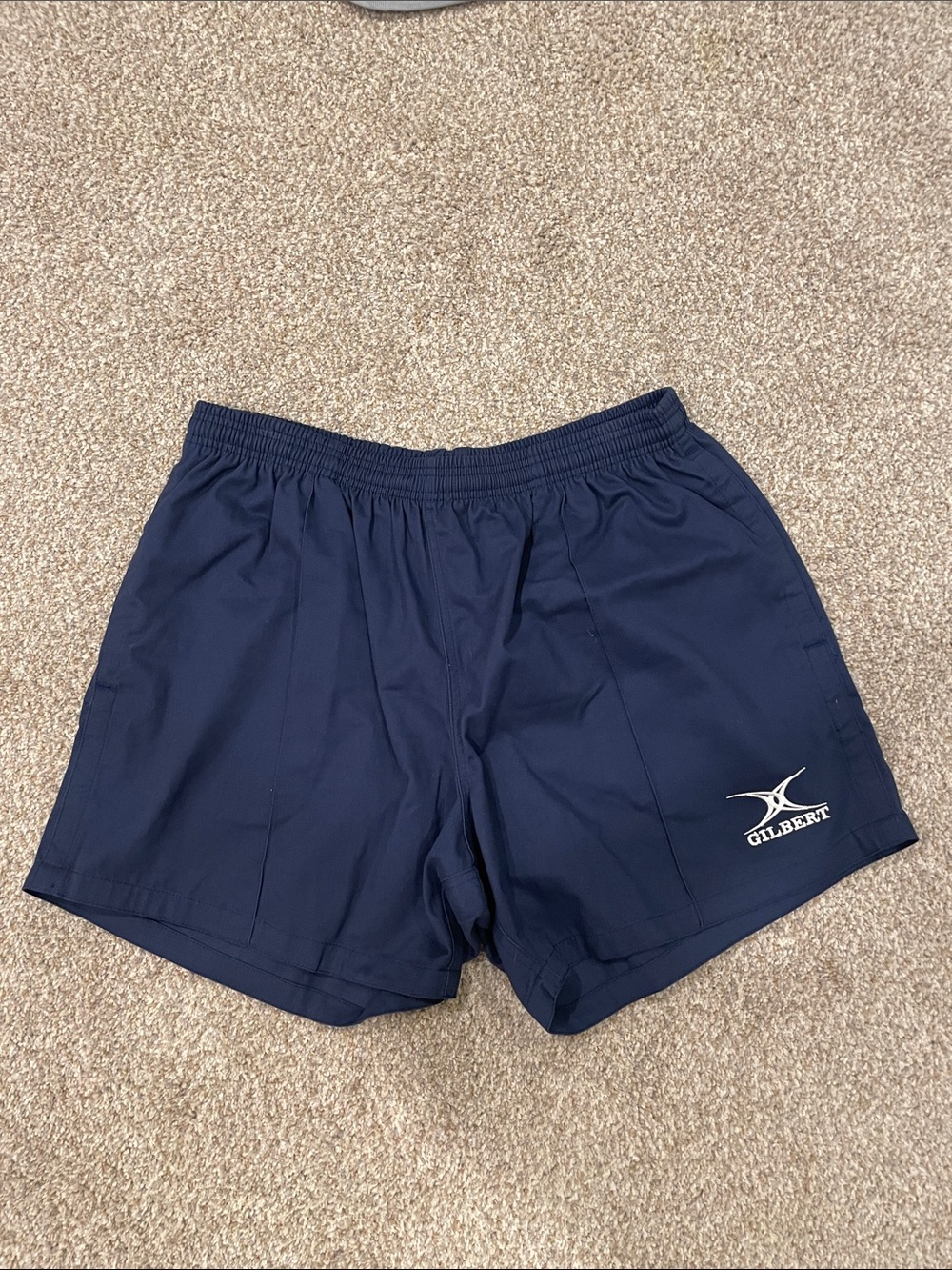 Gilbert Navy Performance Shorts with Elastic Waist